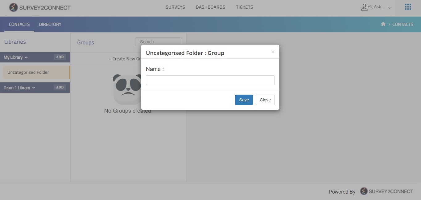 You can create contacts group and add contacts to it either manually or in bulk